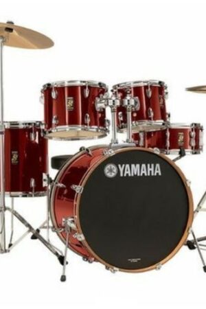 Yamaha drum 5piece with chemical velom Laser Red/LASER BLUE
