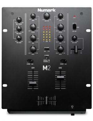Numark M2- Professional Two-Channel Scratch Mixer with 3-band EQ per Channel
