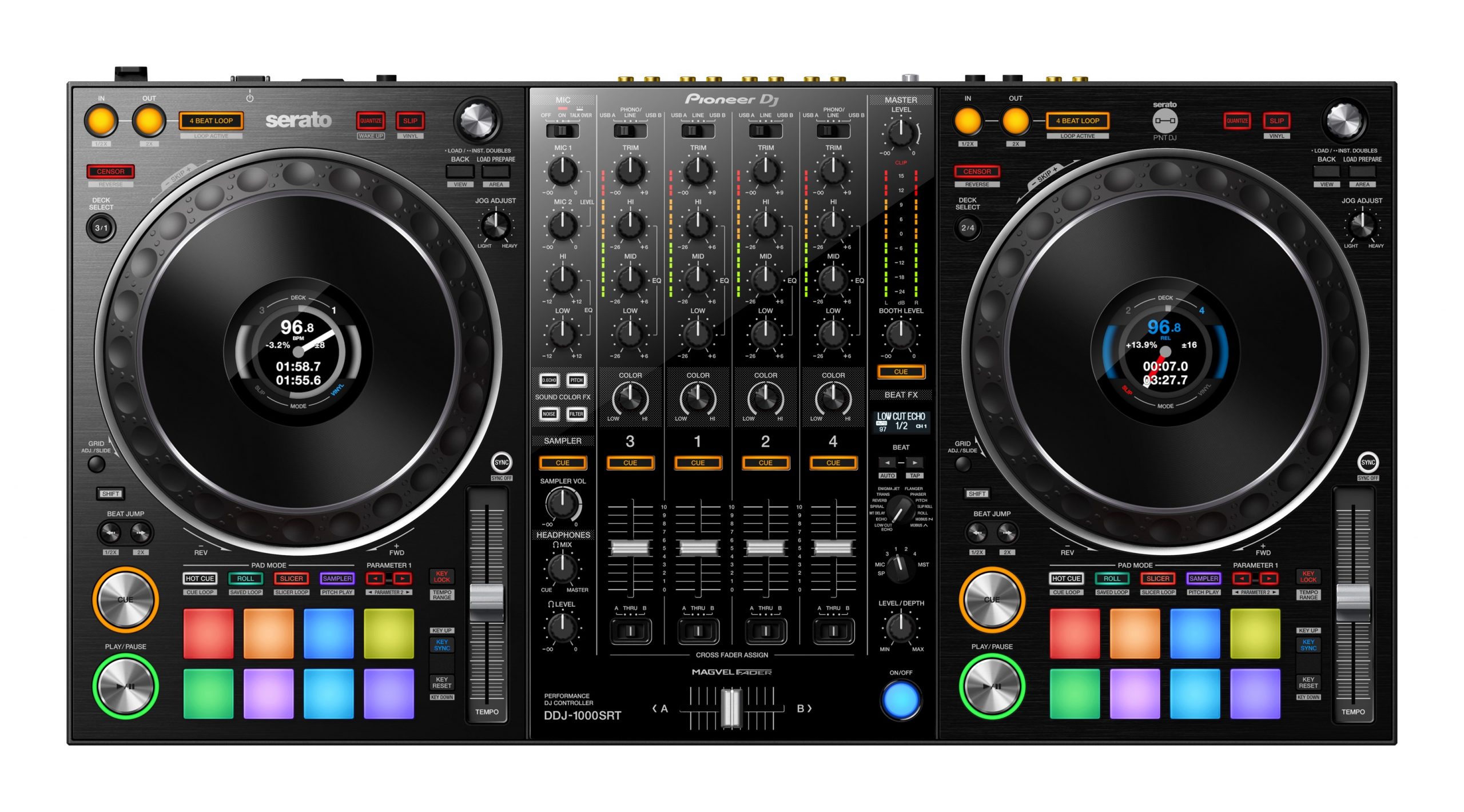 PIONEER DJ DDJ-1000SRT Share 4-channel performance DJ controller for