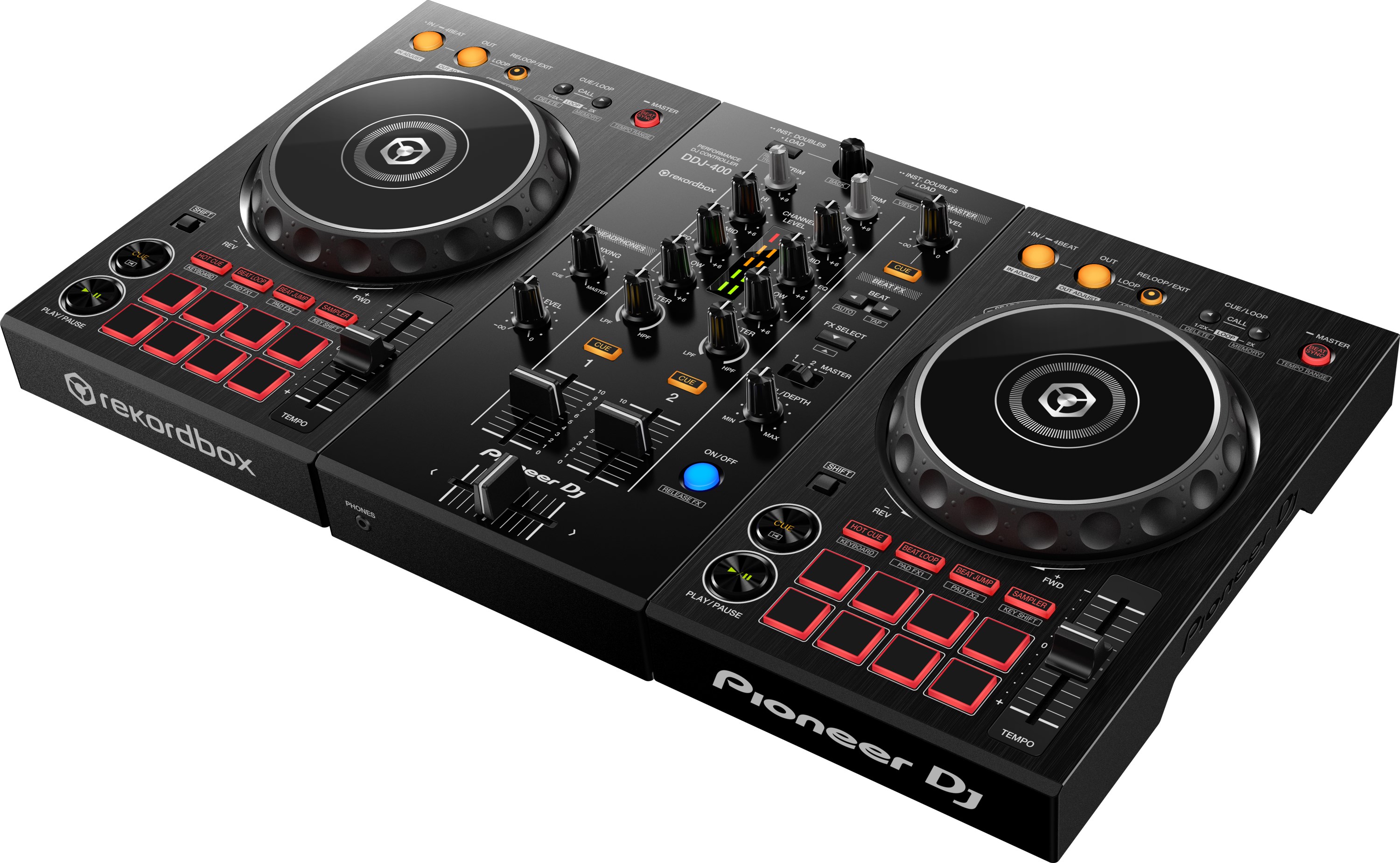 PIONEER DJ DDJ-400 Share 2-channel DJ controller for rekordbox dj (black)