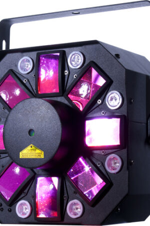 American DJ Stinger II - 3 FX-In-1 - Moonflower, Strobe, and Laser Effect with UV