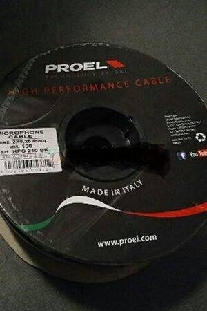 Proel Hpc210bk Microphone Cable Roll 100 Meters