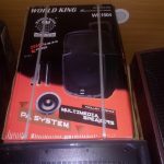 WORLDKING WK-1204 12Inch Multifunctional PA Active Speaker System With Bluetooth, Speaker, Two Wireless Microphones & USB/SD Port aww