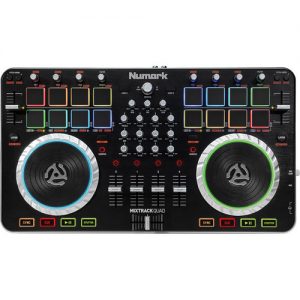 Numark Mixtrack Quad 4-Channel DJ Controller With Audio I/O