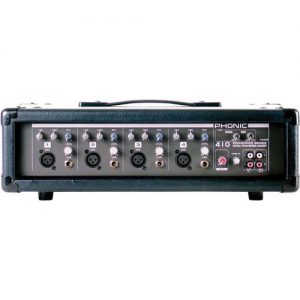 Phonic Powerpod 410 100W 4-Channel Powered Mixer with Mic and Speaker Cables