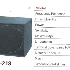 Sound Prince SP-218 Double Sub-woofer Speaker – Pair