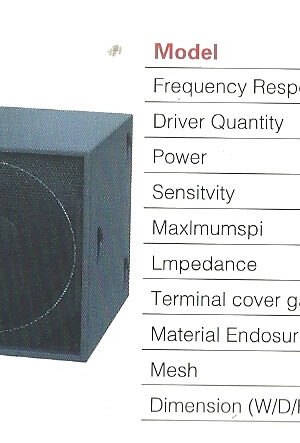 Sound Prince SP-218 Double Sub-woofer Speaker – Pair