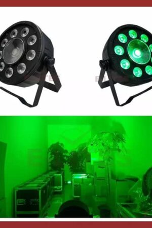 Color Mixing DMX RGB Indoor LED Flat Par Light 9 * 3W +1 * 30W