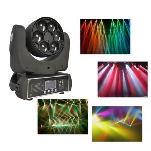 6pcs 4in1rgbw With Laser Bee Eye Moving Head