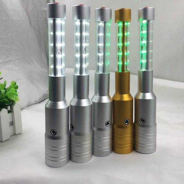 Colorful LED Flash Strobe Baton Champagne  WINE BOTTLE RECHARGEABLE HANDHELD  LIGHT