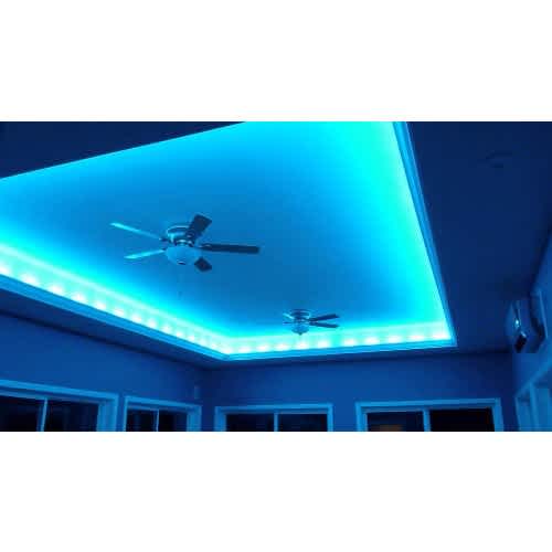 blue led strip lights for ceiling