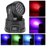 Led 18x3w wash light RGB mini moving head stage lights of high quality DMX-512