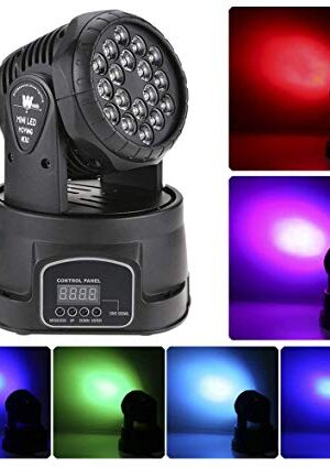 Led 18x3w wash light RGB mini moving head stage lights of high quality DMX-512