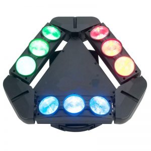 Generic Professional LED Moving Head Spider 9 Eyes Pixel 9X10W 4 IN1 LED light