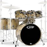 PDP By DW 7-Piece Concept Maple Shell Pack with Chrome Hardware Natural