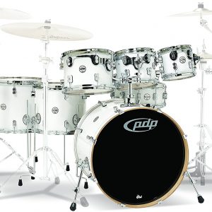 DW by PDP 7-Piece Concept Maple Shell Pack with Chrome Hardware Natural