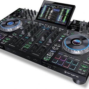 Denon DJ PRIME 4 | 4 Deck Standalone Smart DJ Console / Serato DJ Controller with Built In 4 Channel Digital Mixer and 10-Inch Touchscreen
