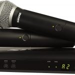 Shure BLX288/PG58 Dual Channel Wireless Microphone System with (2) PG58 Handheld Vocal Mics