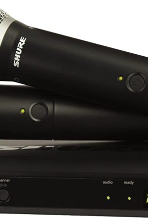 Shure BLX288/PG58 Dual Channel Wireless Microphone System with (2) PG58 Handheld Vocal Mics