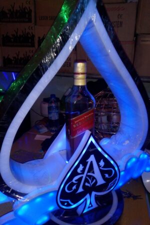 Ace of spade LED Custom Logo Presenter Bottle(led champagne carrier)