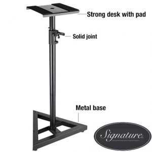 Signature  Studio Monitor Speaker Stands (pair) -Black