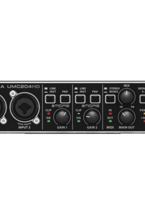 BEHRINGER U-PHORIA UMC204HD USB AUDIO INTERFACE