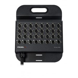 PROEL TN2408 Audio stage box -24+8 Channels Audio Link Snake Cable with Stage Box – 50m