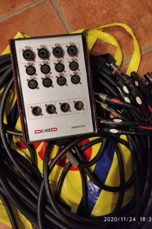 PROEL DHBOX1204 12x4 25 Mts Audio Link Snake Cable with Stage Box