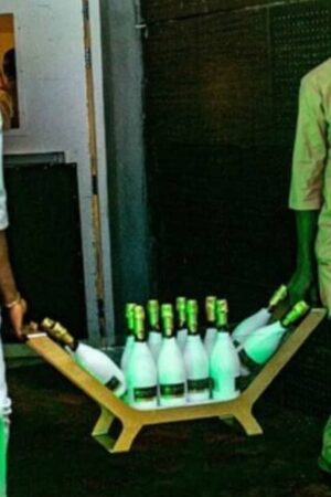 LED 12 bottles Champagne casket