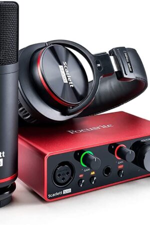 Focusrite Scarlett Solo Studio (3rd Gen) USB Audio Interface and Recording Bundle