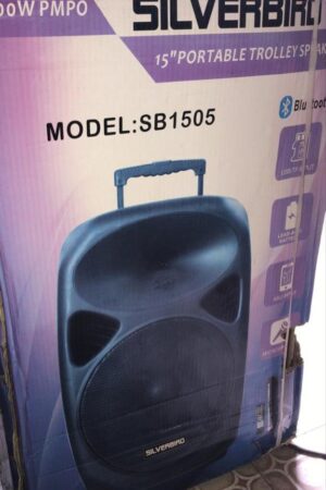 SILVERBIRD SB-1505 15inch Multifunctional PA Active Speaker System With Bluetooth, Speaker, Two Wireless Microphones & USB/SD Port aww