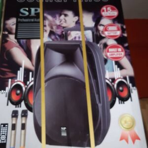 SOUND PRINCE SP-1580 15inch Multifunctional PA Active Speaker System With Bluetooth, Speaker, Two Wireless Microphones & USB/SD Port aww