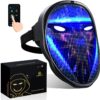 Led Mask with Bluetooth Programmable,for Costume Cosplay Party Masquerade,light up mask for halloween