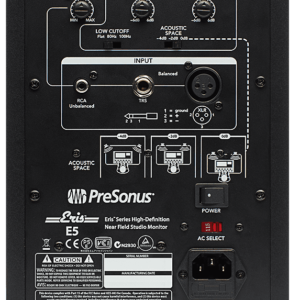 PreSonus Eris E5  2-Way 5.25″ Nearfield studio Monitors (Pair)