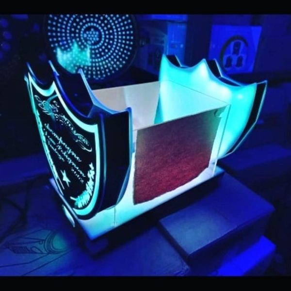 LED VIP BOTTLE SERVICE DELIVERY TRAY (Champagne casket)