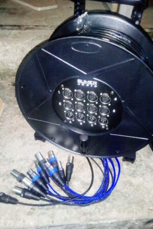 Summer Audio 8 Channels 20 Meter Audio Link Rim Snake Cable on Stage Box