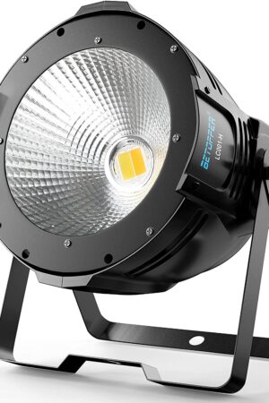 Mace White Stage Par Lights Professional 100W COB Spotlight Bright DJ Light Strobe Lighting for Church,Parties,Wedding,Thearter,Live Events,Stage etc.