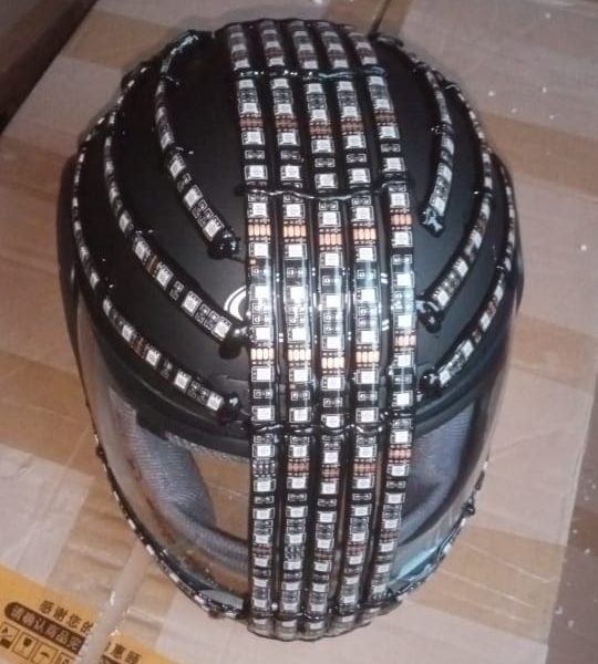 Mace Rgb color Led  helmet