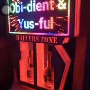 LED DIGITAL MESSAGE BOARD AND DOUBLE BOTTLE PRESENTER