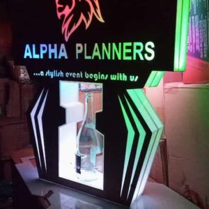 LED DIGITAL MESSAGE BOARD AND SINGLE BOTTLE PRESENTER