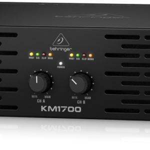 Behringer KM1700 – Professional 1700 Watt Stereo Power Amplifier with ATR (Accelerated Transient Response)