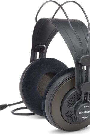 Samson Semi Open-Back Studio Reference Headphones, Black, Over Ear (SR850)
