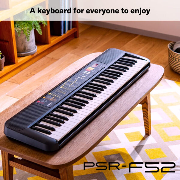 Yamaha PSRF52 Portable Keyboard with 61 Keys MACE PROMOTIONS