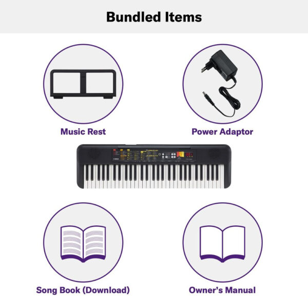 Yamaha PSRF52 Portable Keyboard with 61 Keys MACE PROMOTIONS