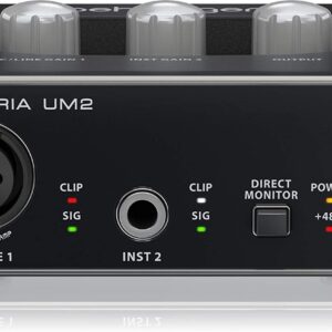 BEHRINGER U-PHORIA UM2 USB AUDIO INTERFACE