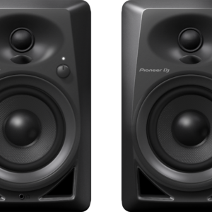 Pioneer DJ DM-40-W – 21W 4″ Two-Way Active Monitor (Pair, Black)