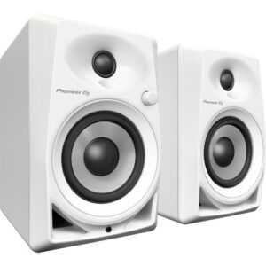 Pioneer DJ DM-40-W – 21W 4″ Two-Way Active Monitor (Pair, White)
