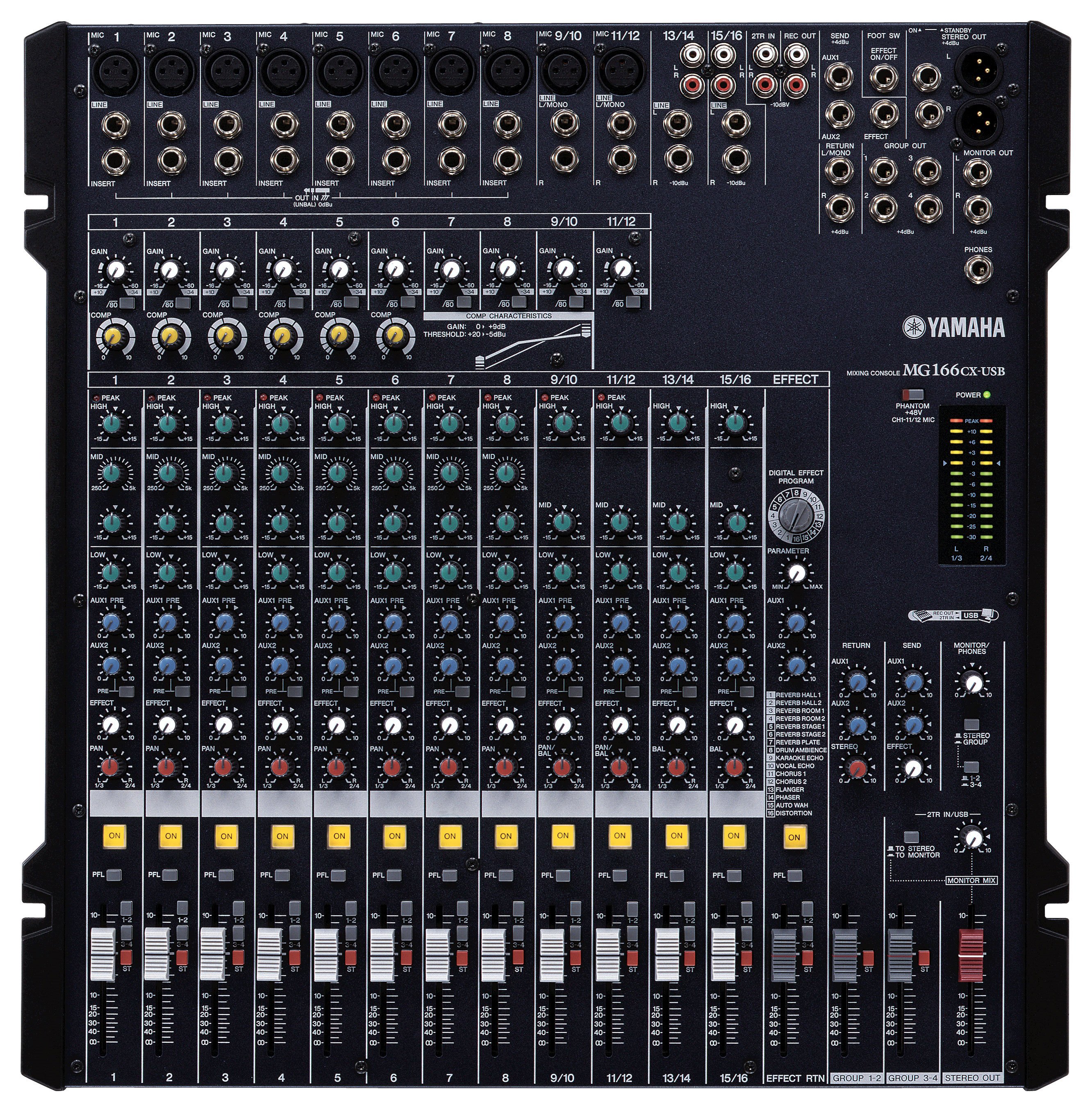 Yamaha MG166CX-USB 16-Channel USB Mixer With Compression and Effects