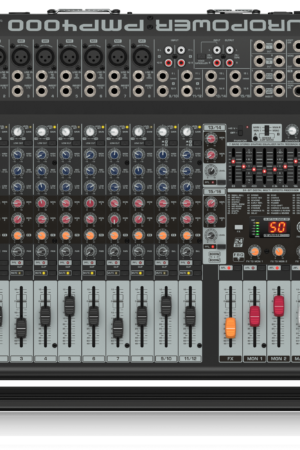 Behringer PMP4000 1600W 16-Channel Powered Mixer with Multi-FX Processor and FBQ Feedback Detection System