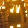 Mace LED Luminous Armor Clothing Glowing Costumes Christmas Light Up Jacket Dancing Performance LED Robot Suit